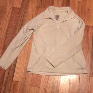 Cream Carhartt Quarter Zip